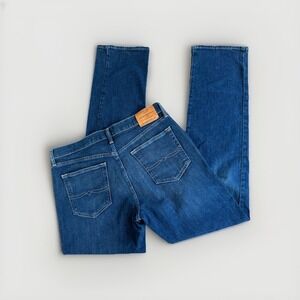 Lucky Brand Men's 121 Slim Straight Denim Jeans Dark Wash 34 Stretch 5‎ Pocket